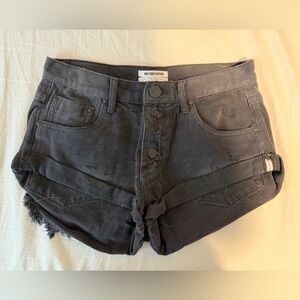 One Teaspoon Charcoal Jean Shorts